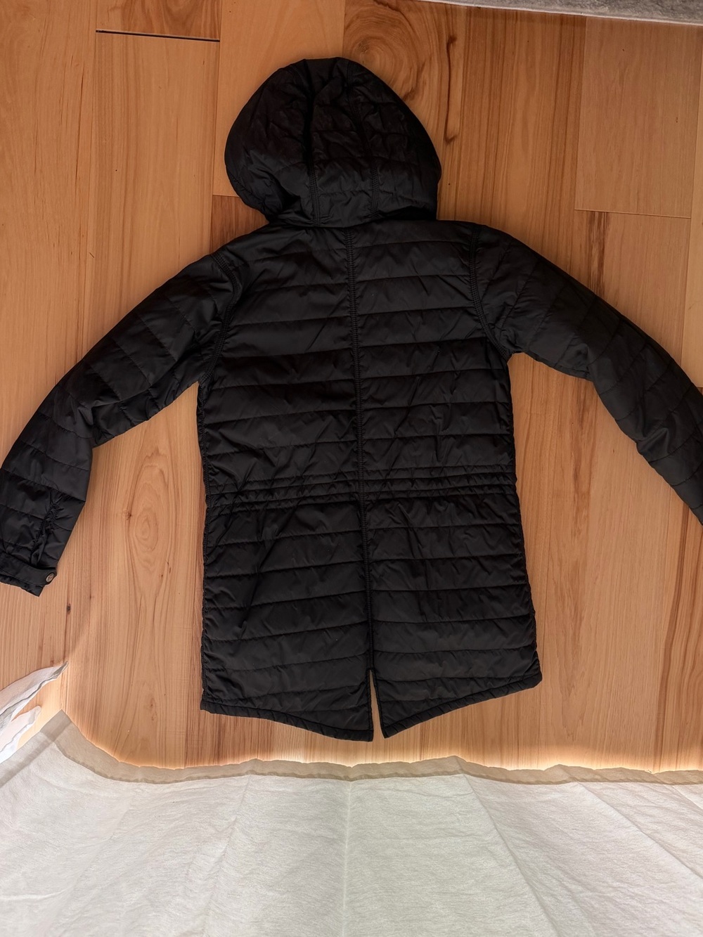 Carhartt Women’s Amoret Coat Black Hooded Puffer Parka XS - Picture 4 of 6
